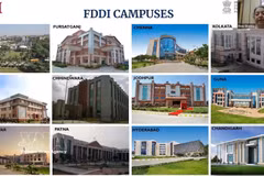 印度鞋类设计与发展学院（FDDI）的 Renu Sharma通过视频发表讲话。图自越通社