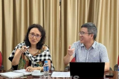 美国国家合作社商业协会代表巴吉·谢尔昌在会上发表讲话。图自越通社