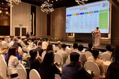 新闻发布会现场。图自越通社