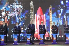 越共中央总书记苏林主持开幕式。图自越通社