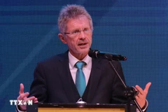 捷克参议院议长米洛什‧维斯特奇尔。图自越通社