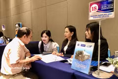 泰国企业代表了解越南的投资环境。图自越通社