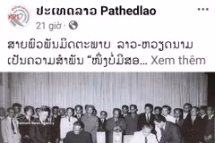 挝国家通讯社《巴特寮报》（Pathetlao）发表的社论。图自越通社发