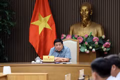 越南政府副总理阮志勇主持召开会议。图自越通社