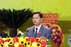 越共中央政治局任命永隆省委副书记、芹苴市人民委员会主席陈文楼为2025—2030年任期永隆省委书记。图自越通社
