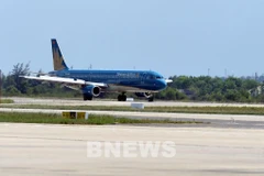 航空部门主动应对并调整航班计划。图自越通社