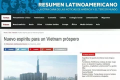 阿根廷Resumen Latinoamericano网站刊登的文章。（屏幕截图）