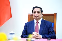 政府总理范明政。图自越通社