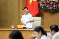 胡德福副总理主持召开会议。图自越通社