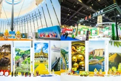 2025中国（河南）—东盟粮农合作发展大会介绍中国和东盟国家的粮农产品。图自越通社