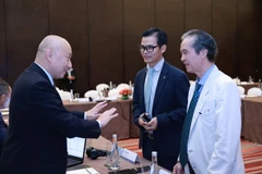 与会代表进行亲切交流。图自越通社