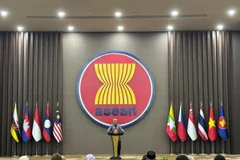 东帝汶民主共和国总统若泽·拉莫斯·奥尔塔在东盟秘书处发表讲话。图自越通社