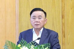 中央书记处常务书记陈锦秀主持会议并发表总结讲话。图自越通社