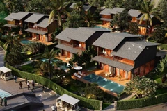 三日月日式度假村与温泉（Mikazuki Japanese Resorts & Spa）项目二期的效果图。图自越通社