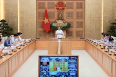 越南政府副总理裴青山在会上发表讲话。图自越通社