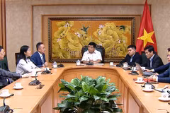 软只用副总理会意见上海世界顶尖科学家发展基金会代表团。图自越通社