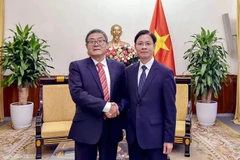 越南外交部副部长吴黎文会见中国外交部外交政策咨询委员会代表。图自《越南与世界报》