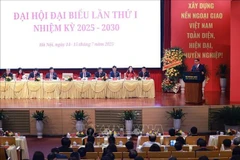范明政在大会上发表讲话时要求外交部门继续发挥在落实党的对外路线中的先锋、核心和关键作用，进一步推广“竹子外交”流派。图自越通社