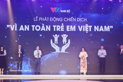 “致力于越南儿童安全”运动启动仪式。图自越通社
