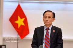 越共中央政治局委员、越南外交部长黎怀忠。图自越通社