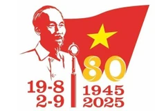 越南八月革命与九二国庆80周年纪念活动标识。图自越通社