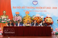主持大会的主席团。图自越通社