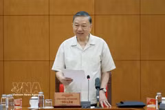 越共中央总书记、国家主席苏林：创新基础设施规划和发展组织工作。图自越通社