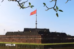 世界文化遗产——顺化古都遗迹群旗台。图自越通社