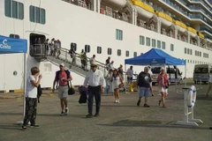 丙午新春载近2000名国际游客的巨型邮轮抵达胡志明市 。图自《西贡解放日报》