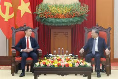 苏林总书记会见欧盟驻越南大使。图自越通社