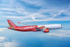 越捷购买的新一代宽体飞机A330neo。图自越通社