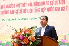 越南农业与环境部部长陈德胜在仪式上发表讲话。图自越通社