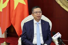 越南驻中国大使范清平接受越通社记者的采访。图自越通社