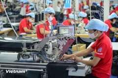 越南Vinatex纺织服装公司。图自越通社