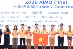 越南学生在亚洲数学竞技场国际总决赛中取得优异成绩。组委会供图
