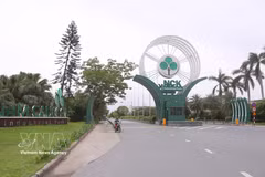 南桥坚工业园是海防市典型的民营经济模式，被联合国工业发展组织选为全球生态工业园计划的37个工业园之一。图自越通社 