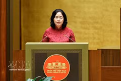 越南祖国阵线中央委员会主席裴氏明怀。图自越通社