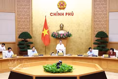 政府总理黎明兴主持召开政府常务会议和政府党委常务会议。图自越通社