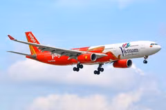越捷航空公司飞机。图自越捷