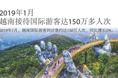 图表新闻：2019年1月越南接待国际游客达150万多人次