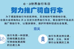 图表新闻：努力推广骑自行车