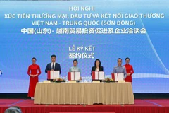 越南-中国（山东）贸易投资促进及企业洽谈会在河内举行