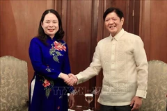 越南国家副主席武氏映春会见菲律宾总统马科斯