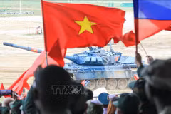 2022年国际陆军运动会：越南坦克队准备参加半决赛