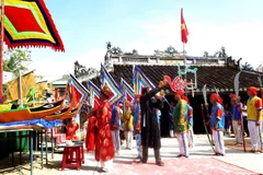 广义省李山岛县举行“黄沙兵替身祭礼”仪式