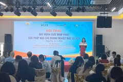 “促进进出口——中小型企业如何突破重围？”研讨会场景。图自Vietnam+ 