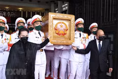 组图：原越共中央总书记黎可漂追悼大会和安葬仪式隆重举行