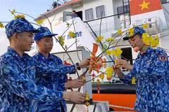 越南海警第一区司令部举行“海岛春节”活动