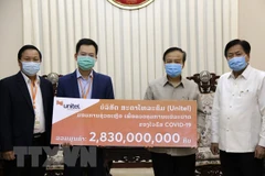 越南企业协助老挝应对新冠肺炎疫情