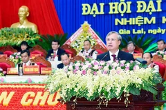 越共中央书记处常务书记陈国旺出席越共嘉莱省第十六次代表大会